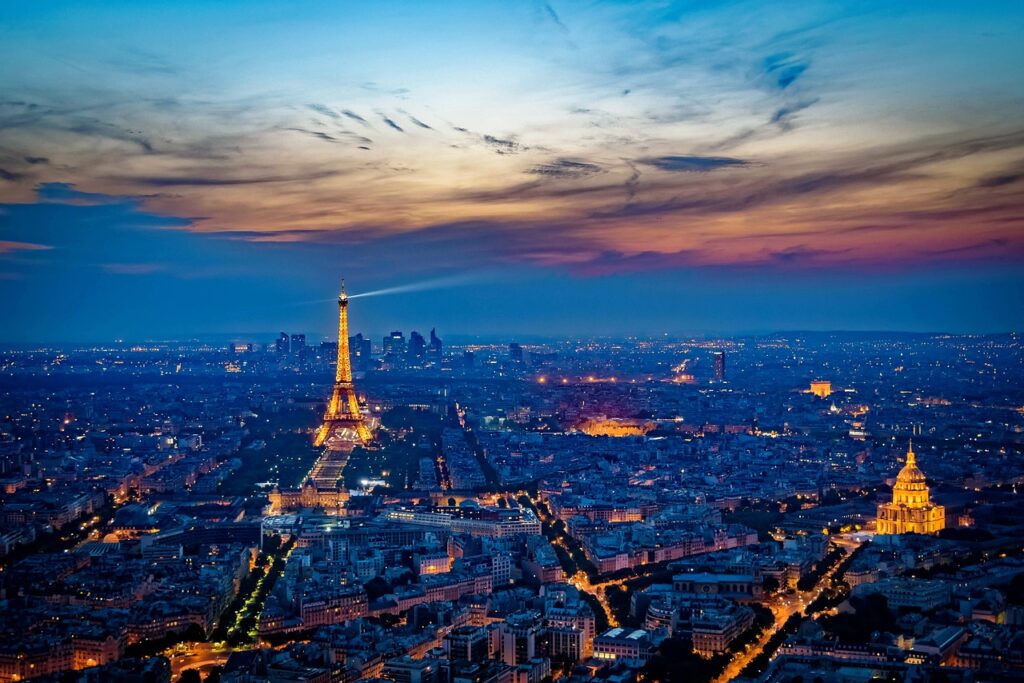 eiffel tower, france, sunset-951517.jpg